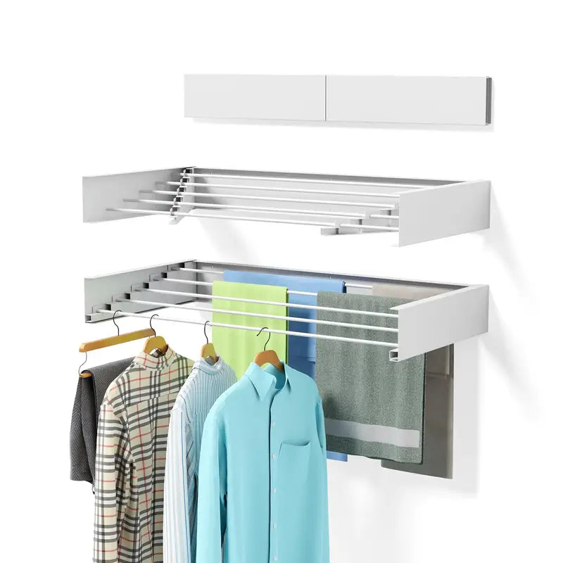 Étendoir à linge mural pliable