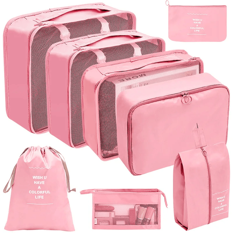 ensemble de 8 pièces organisateur sacs - Cachou
