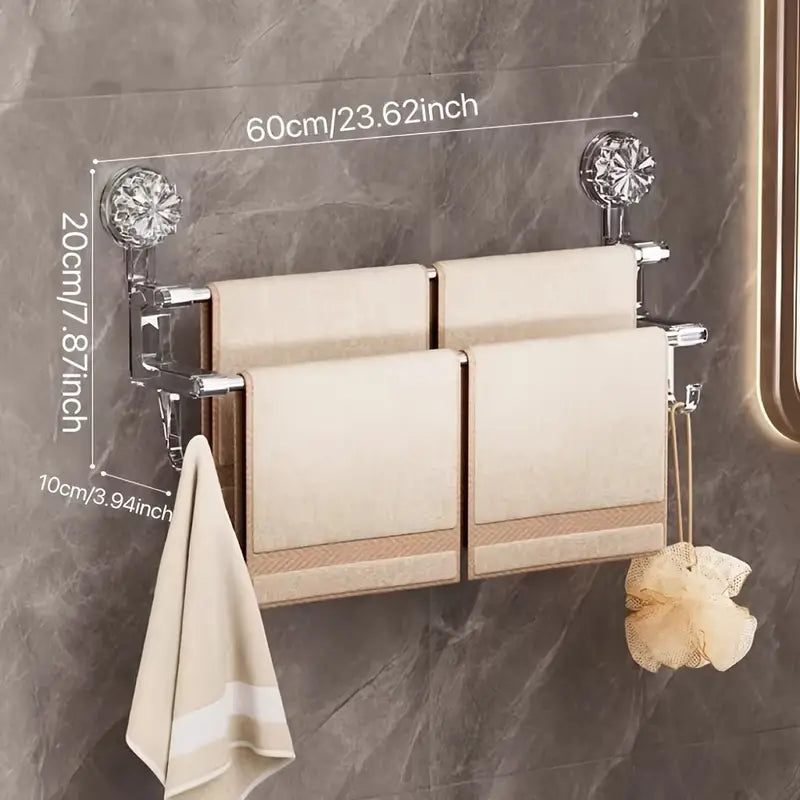 Porte-Serviettes en Acier Inoxydable avec Ventouses