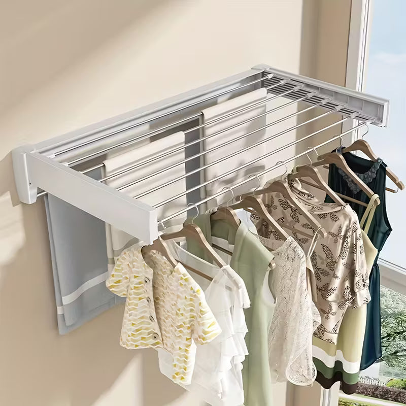 Étendoir à linge mural pliable