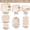 7Pcs Ensemble De Sacs De Voyage Pliables