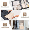 7Pcs Ensemble De Sacs De Voyage Pliables